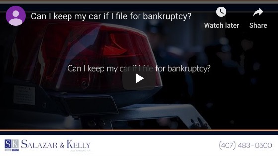 Can I keep my car if I file for bankruptcy?